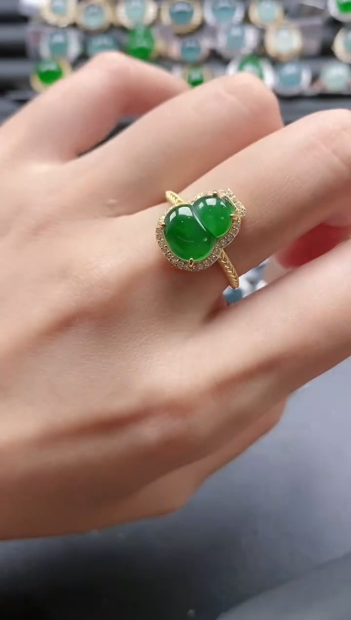 【闪购商品】翡翠戒指银S925镶嵌51151