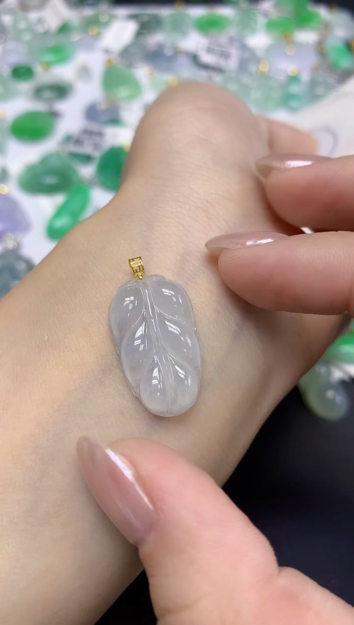颈饰未镶嵌翡翠天然缅甸翡翠A货百元以上9元证书费自理