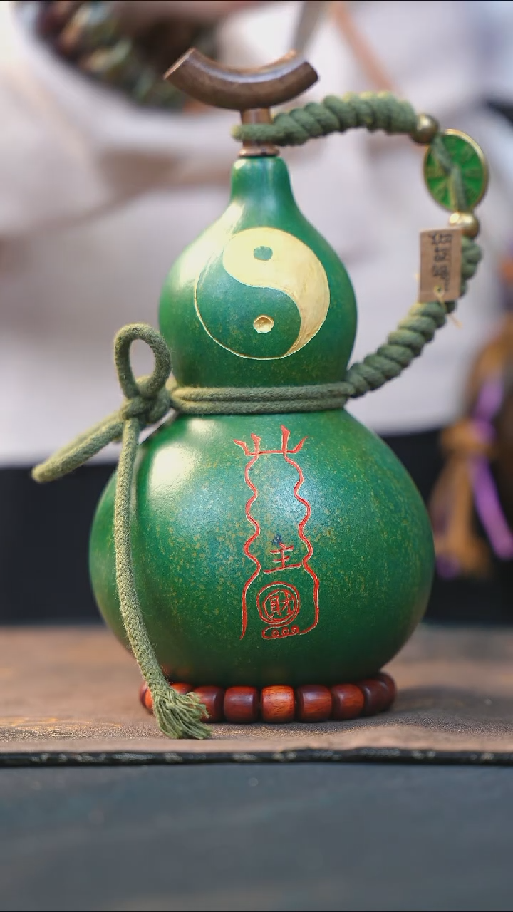 【闪购商品】WY154大漆酒葫芦不包手串及旋转底座