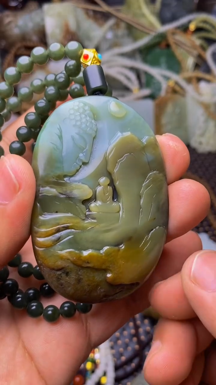 未镶嵌和田玉挂件朱*林1