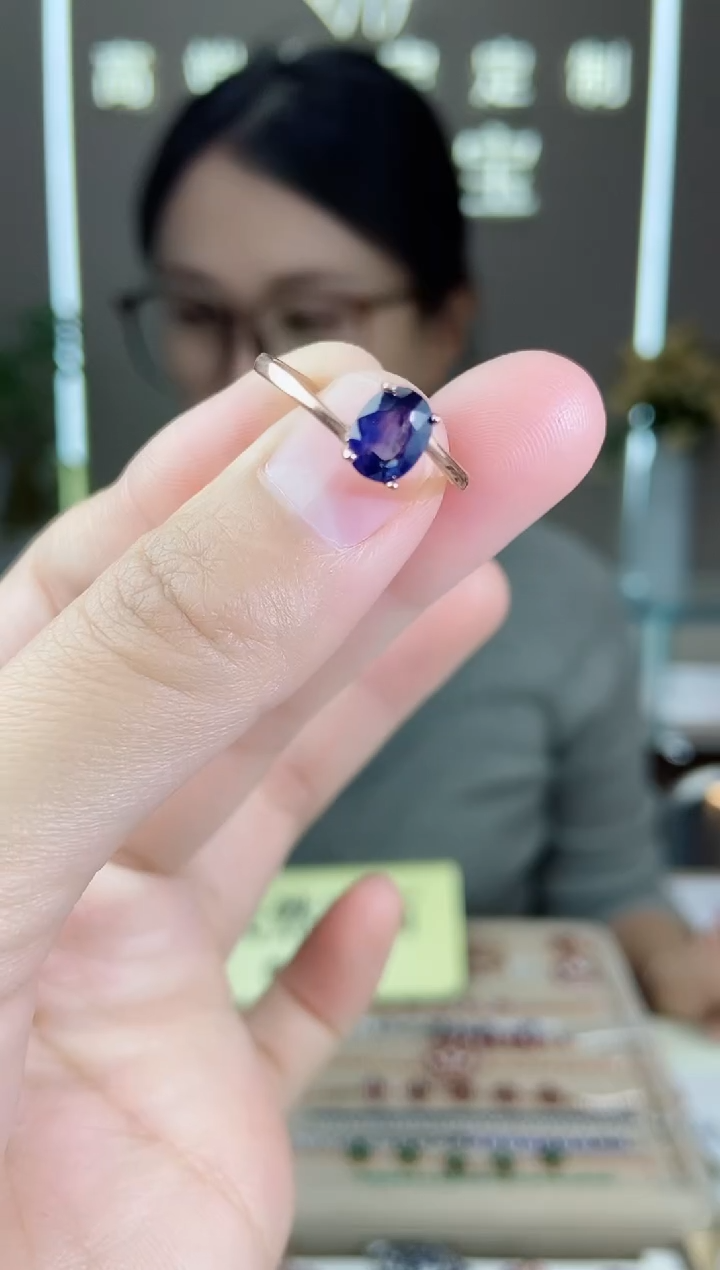 【闪购商品】蓝宝石手饰银S925镶嵌手饰