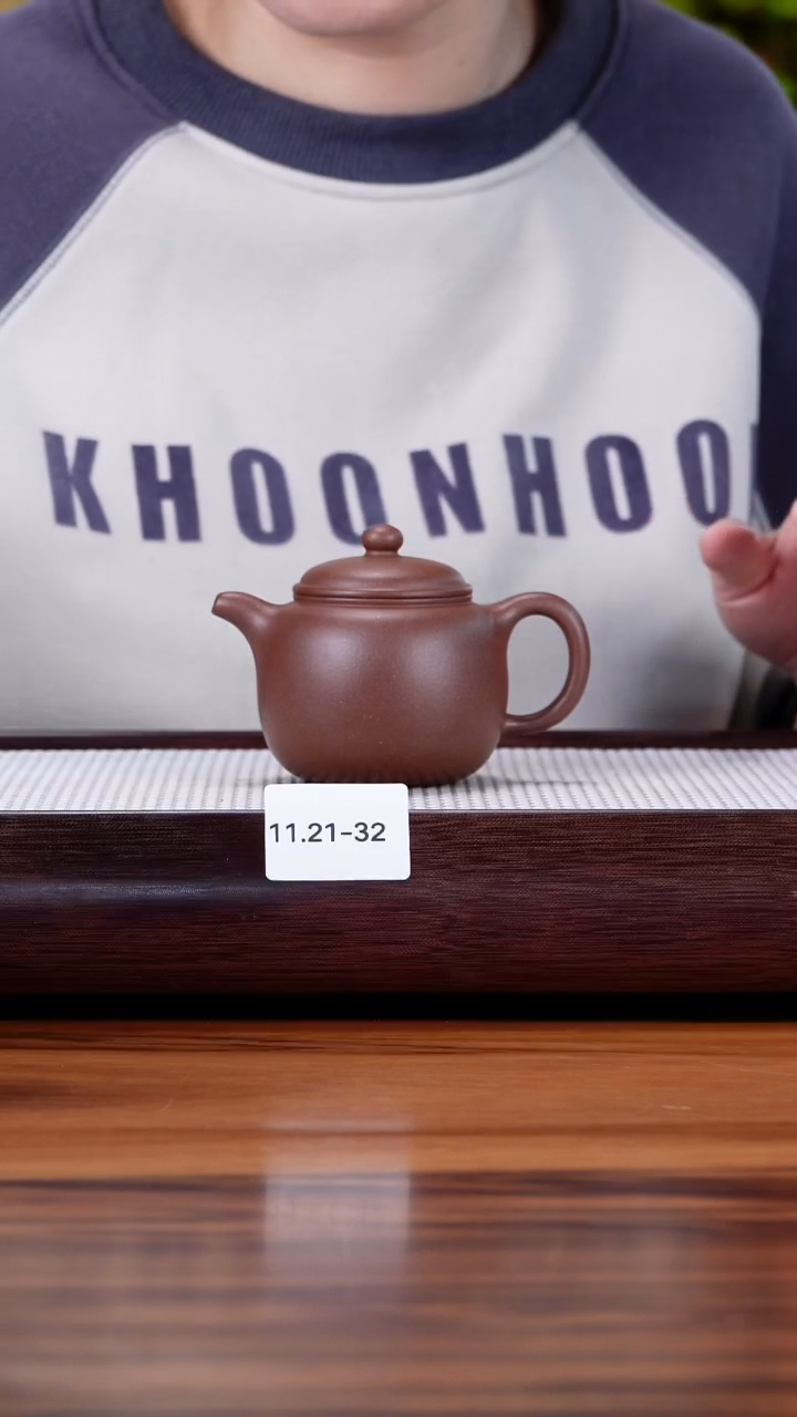 茶壶紫砂11.21-32 深井紫泥 匏尊160