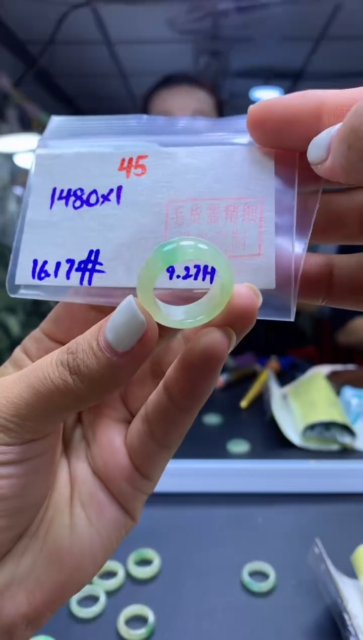 未镶嵌定制翡翠戒圈#1480元-毛货需精细抛光