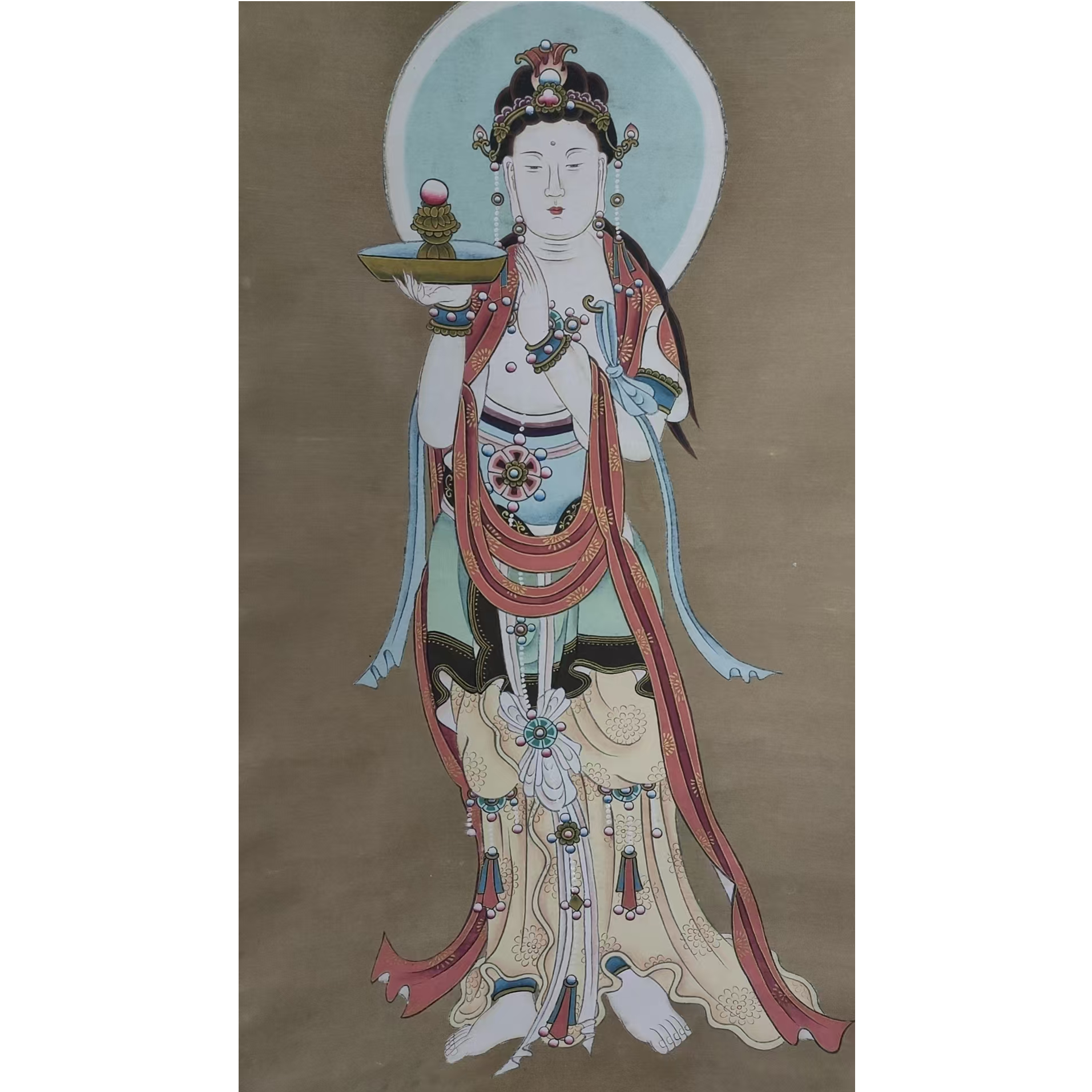 羅   人物绢本立轴83/43