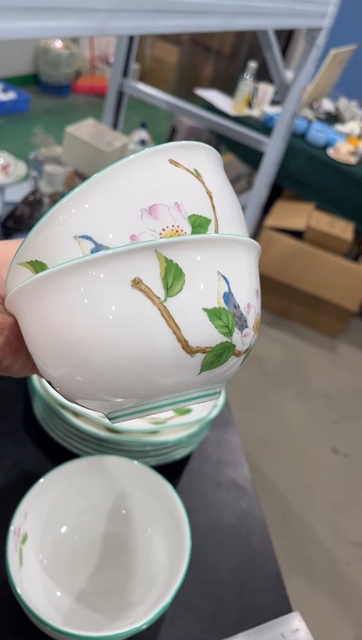 杯子骨瓷（简装）5寸米饭碗两个