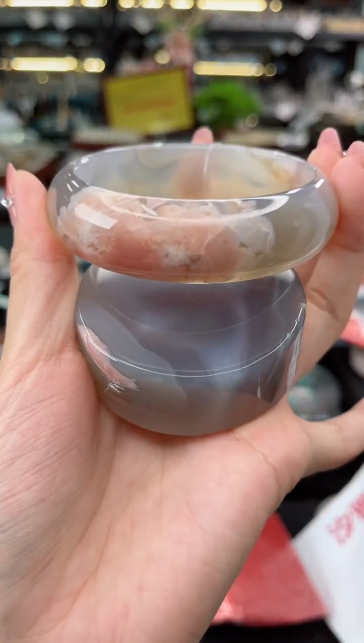 【闪购商品】石英质玉手镯未镶嵌61圈口（赠品镯心）6165027