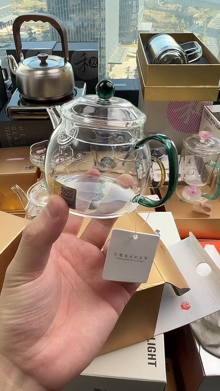 @@禾器晶彩言卿壶墨绿色