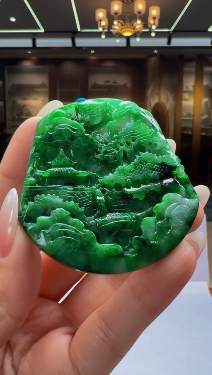 【闪购商品】定制翡翠未镶嵌Q2025-3-10-74