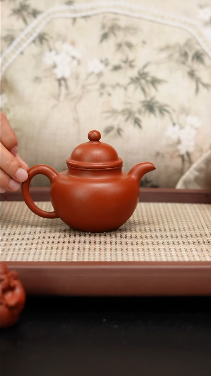 【闪购商品】紫砂茶壶小煤窑朱泥掇球150