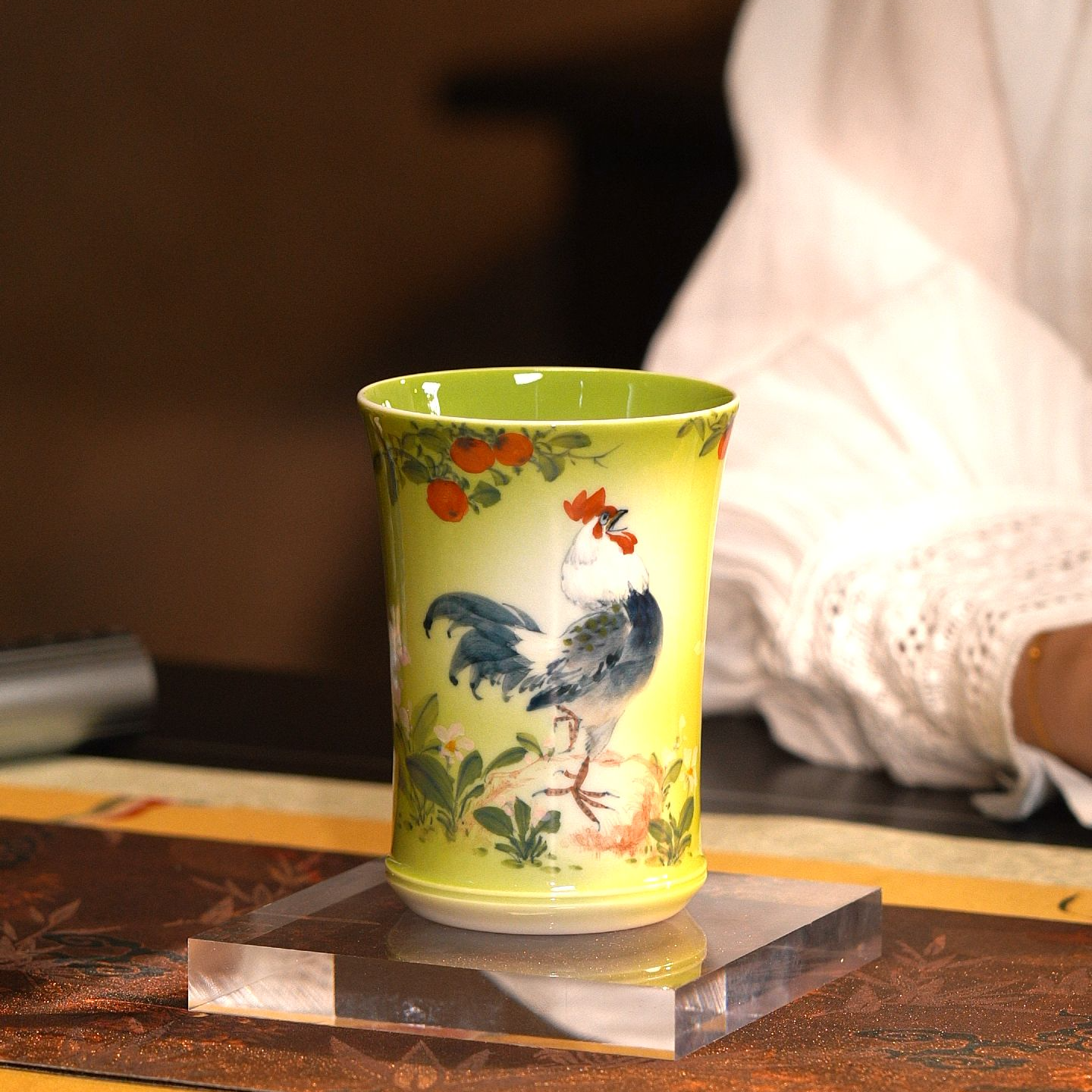 良朋五彩事事大吉握手杯 L