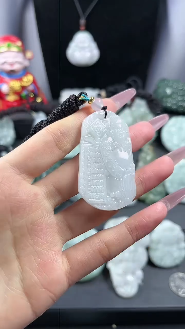 【闪购商品】翡翠颈饰未镶嵌财神爷