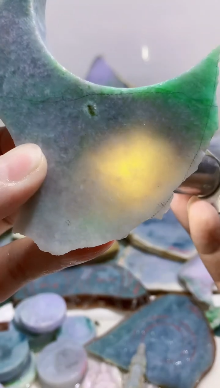 裸石翡翠阳**暖0蒙0翡翠珠宝835