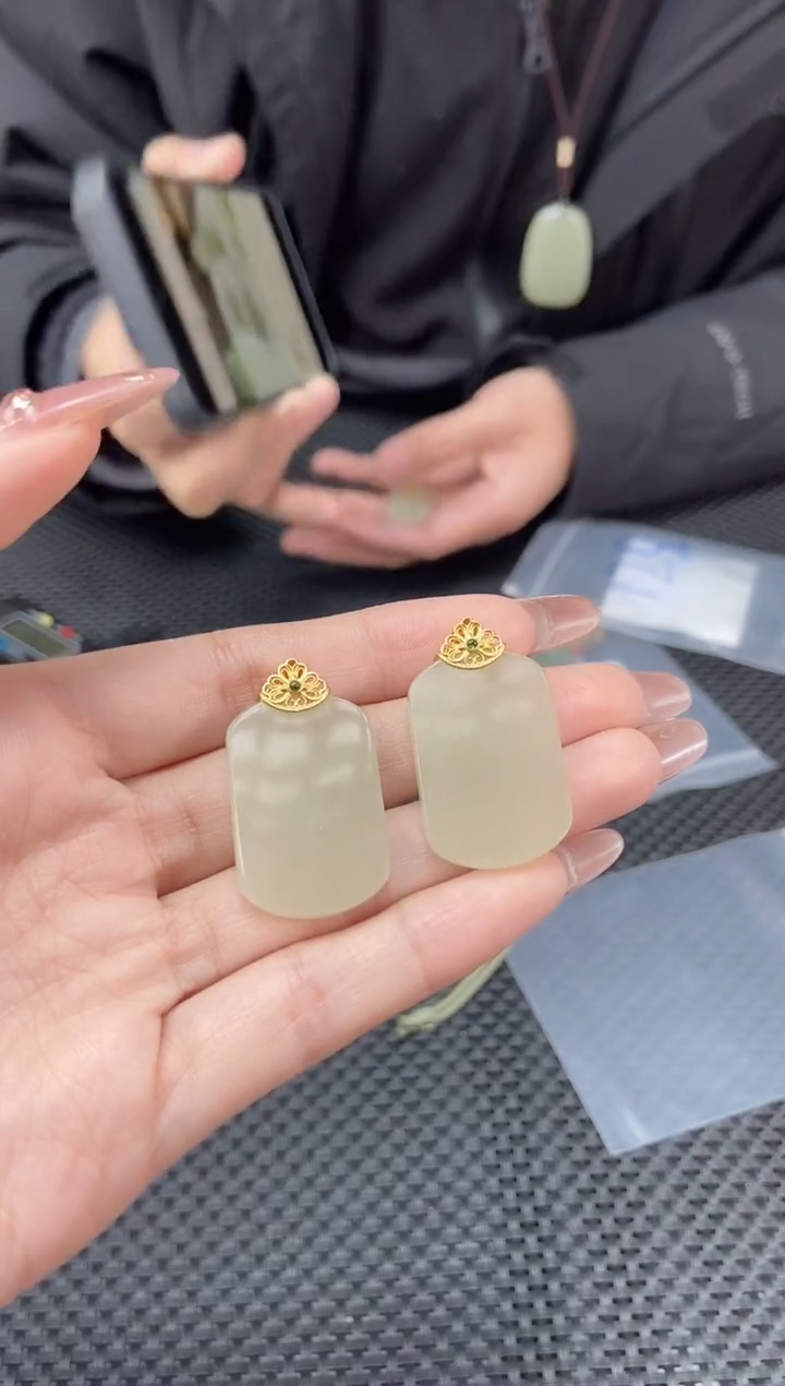 【闪购商品】和田玉和田玉银S925镶嵌和田玉