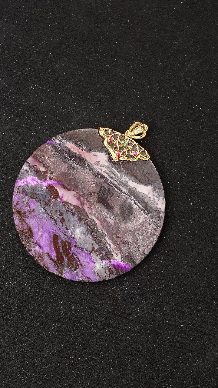 苏纪石（舒俱来）未镶嵌颈饰@@圆牌111