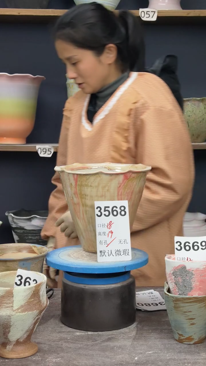 景德镇陶园花盆3568