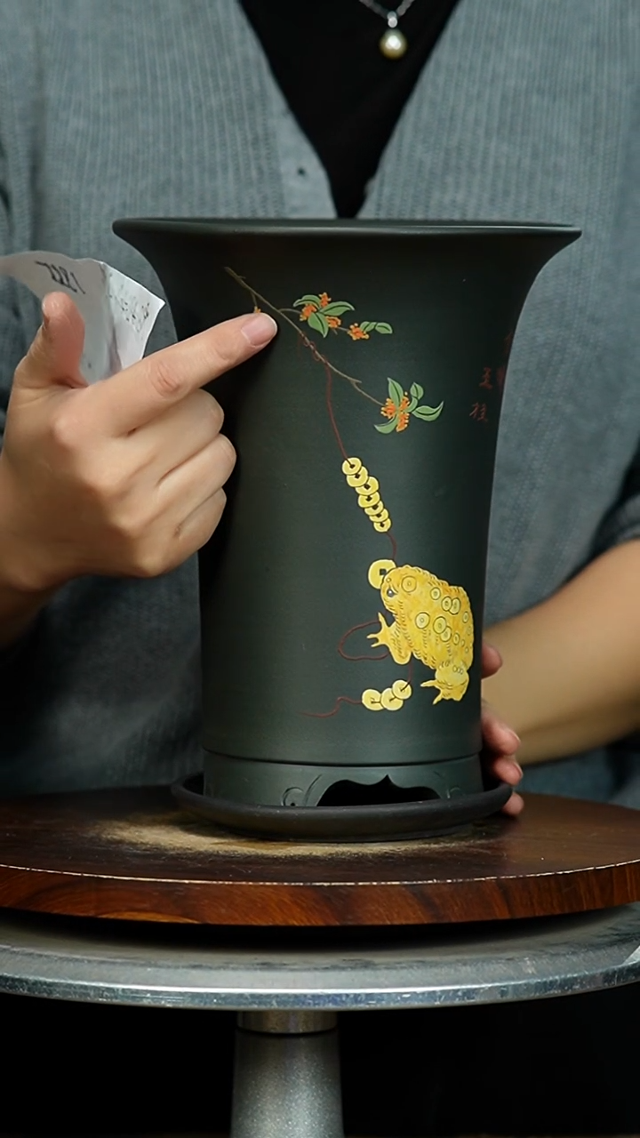 紫砂花盆1855+Z紫砂花盆紫砂