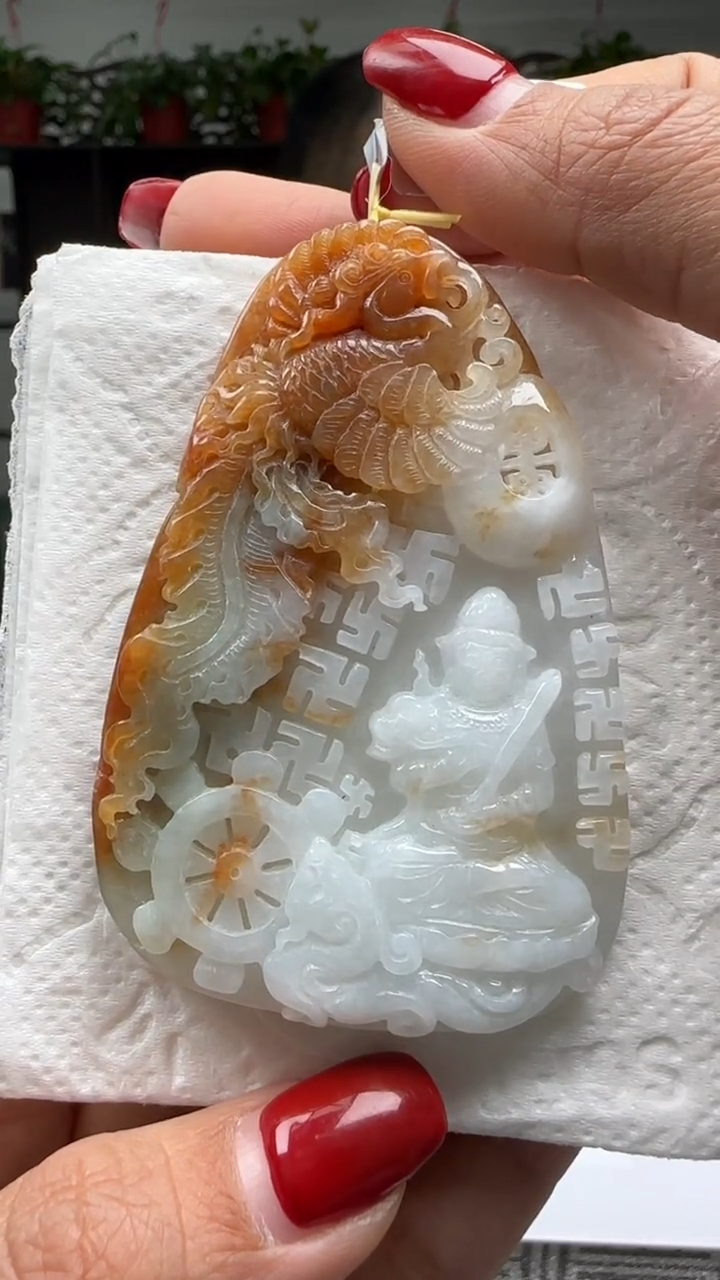 【闪购商品】翡翠颈饰未镶嵌天然翡翠A货吊坠