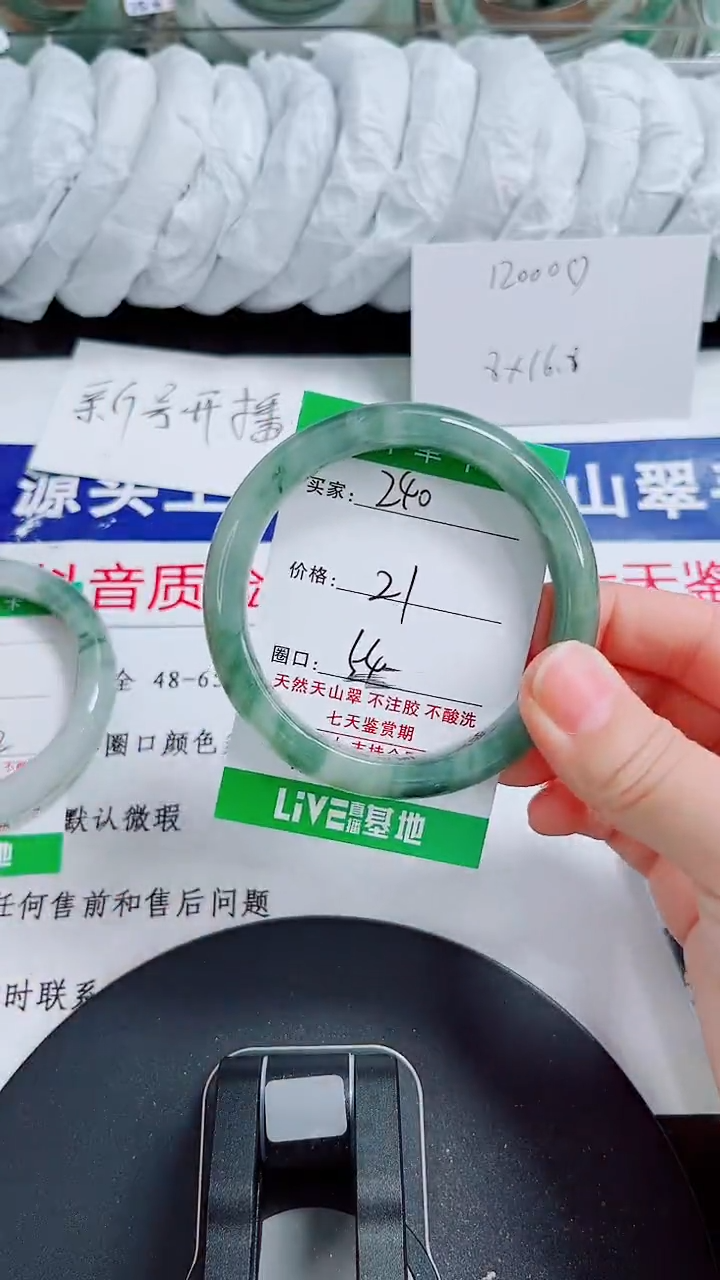 未镶嵌手镯石英质玉240-53/54