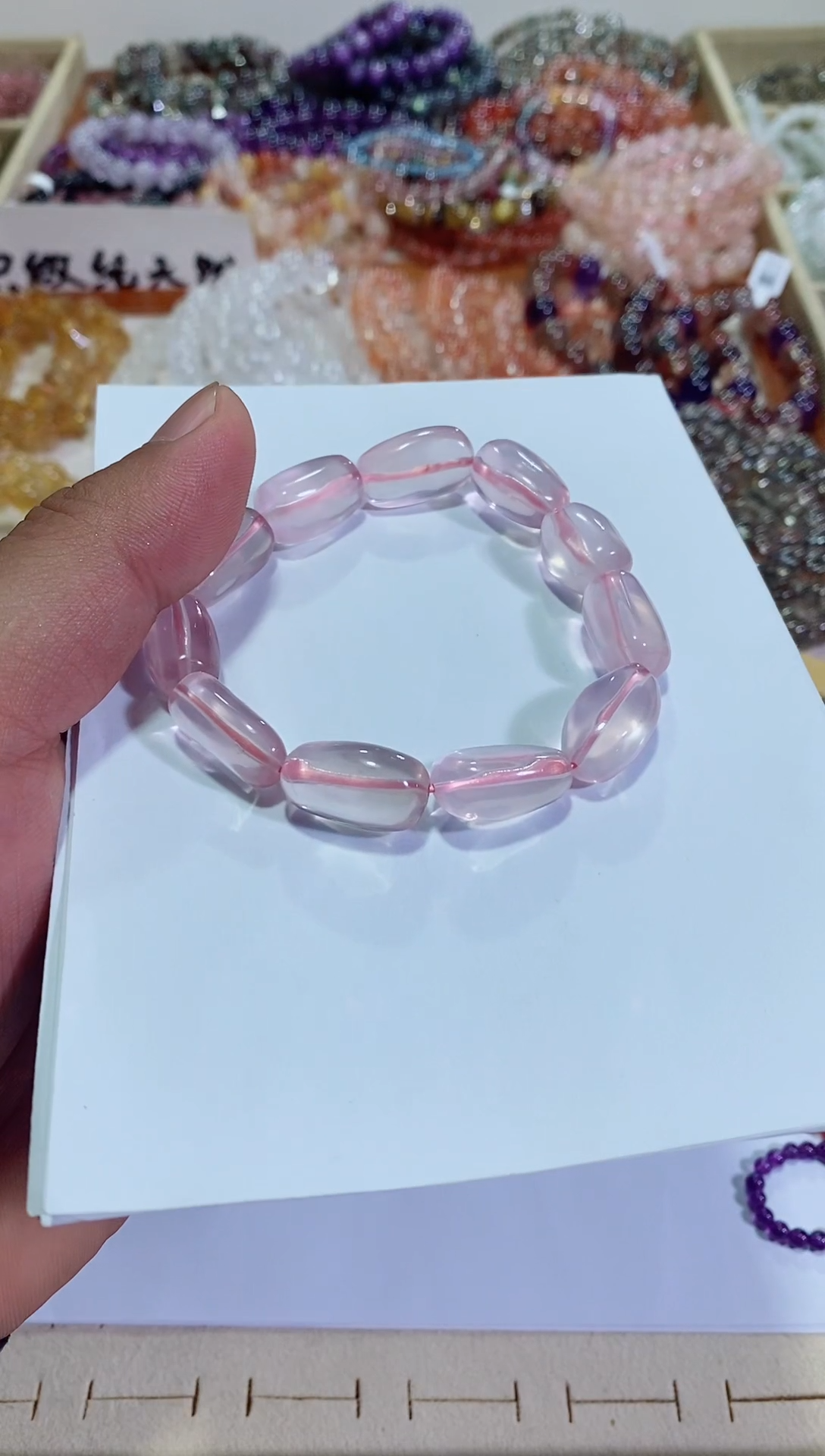 【闪购商品】水晶手链未镶嵌粉水晶随行 （多样性发其一）