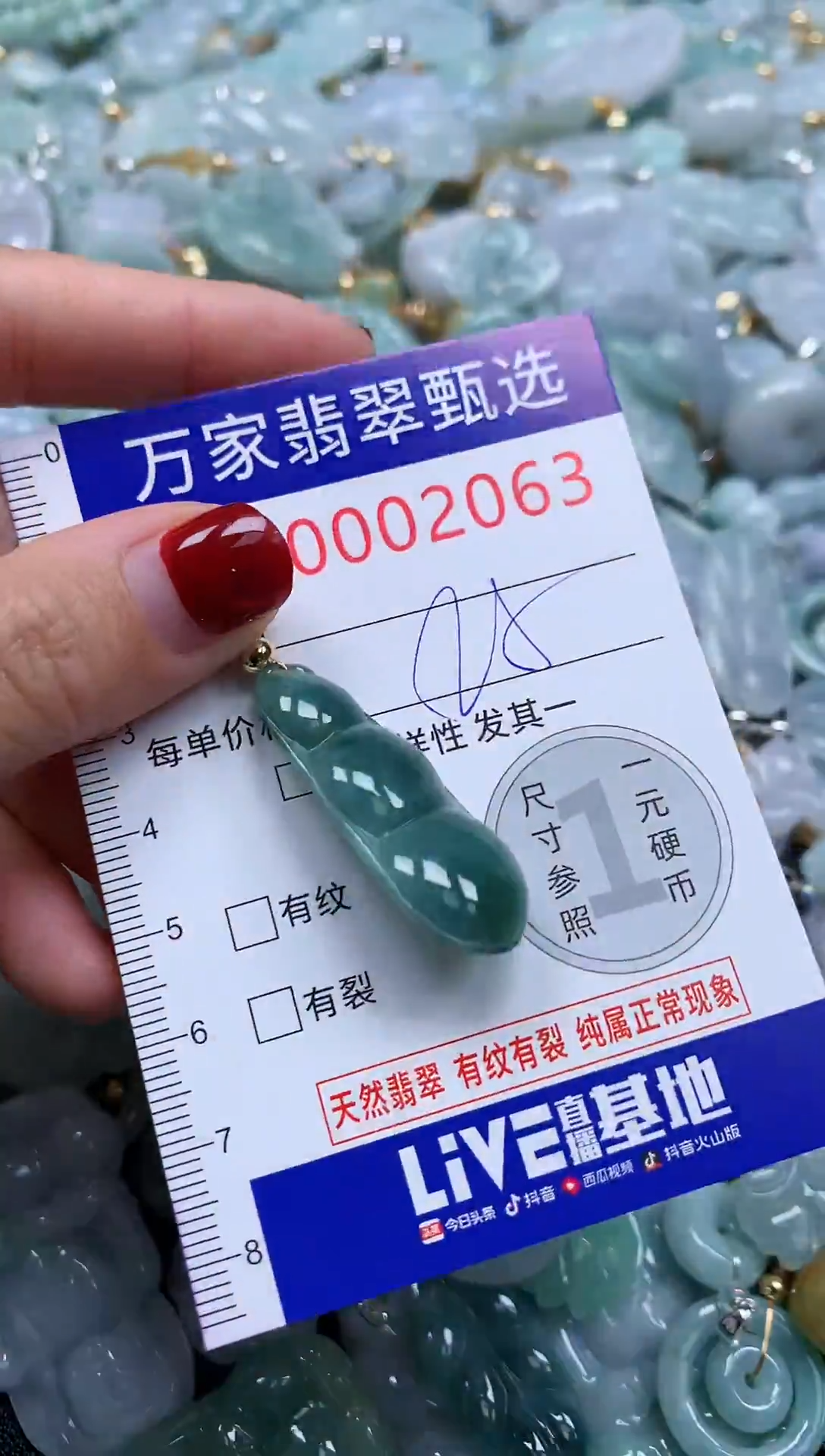 吊坠(不含链)未镶嵌翡翠2063