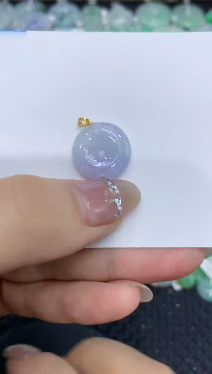 【闪购商品】翡翠颈饰18K金镶嵌 222222222