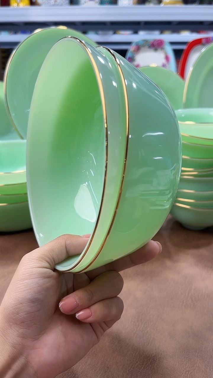 玉瓷 6.5英寸饭碗2个景德镇陶瓷