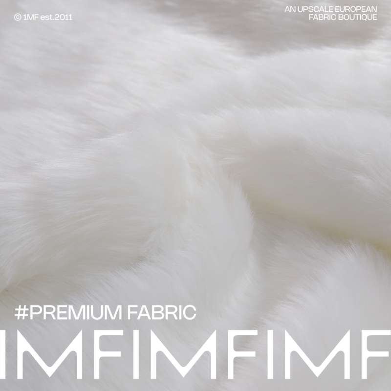 BAL面料 PA环保皮草白色长毛面料意大利 幅宽135厘米 693G/M