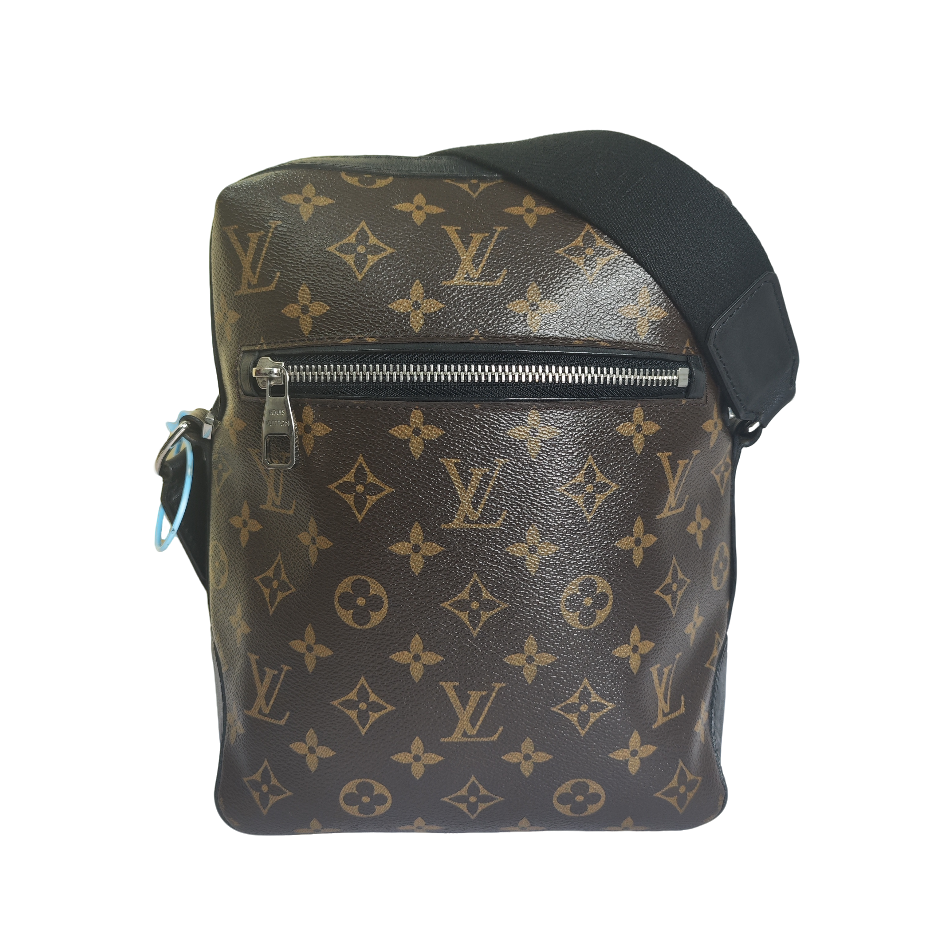 95新 LouisVuitton/路易威登 经典老花棕色男士邮差包单肩斜挎包