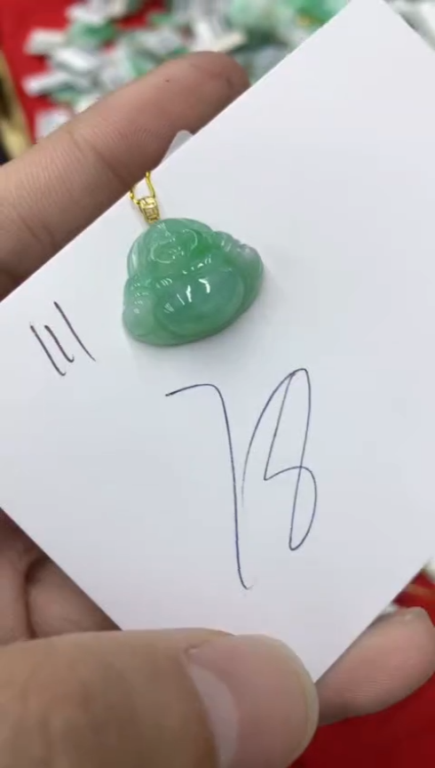 【闪购商品】翡翠颈饰18K金镶嵌号链接1111111