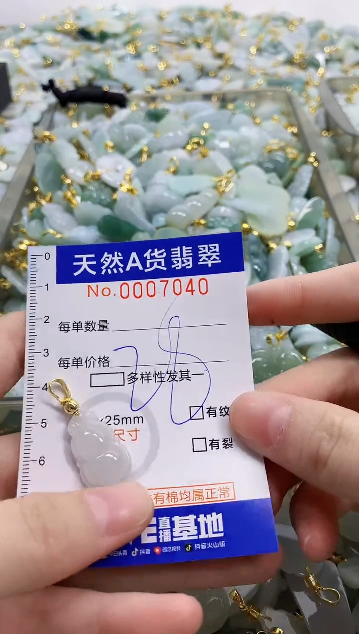 颈饰未镶嵌翡翠天然A货翡翠