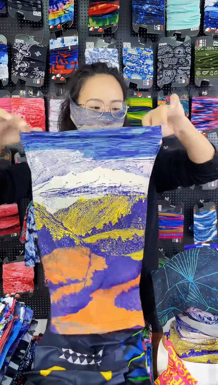 涤纶花*云霭雪巅面罩