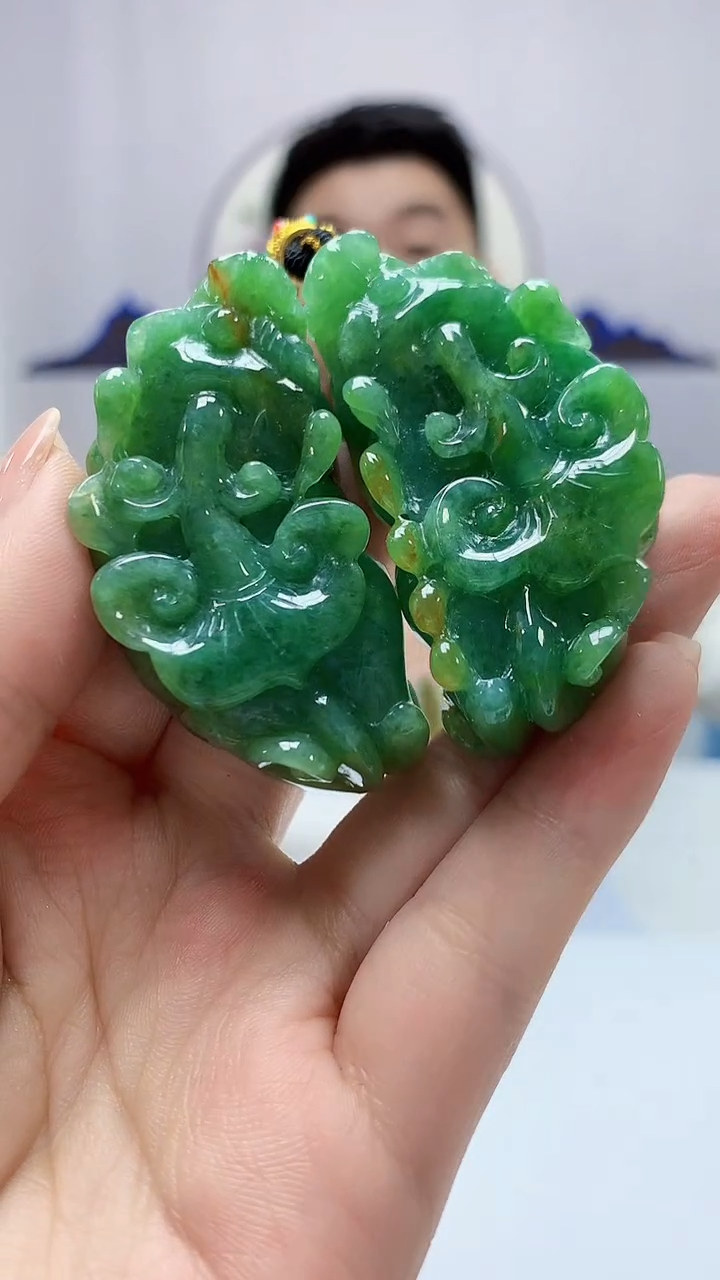 【闪购商品】定制翡翠未镶嵌5028ms-毛货124貔貅