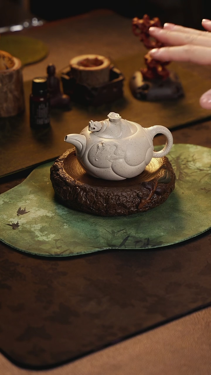 茶壶紫砂定窑白鱼化龙