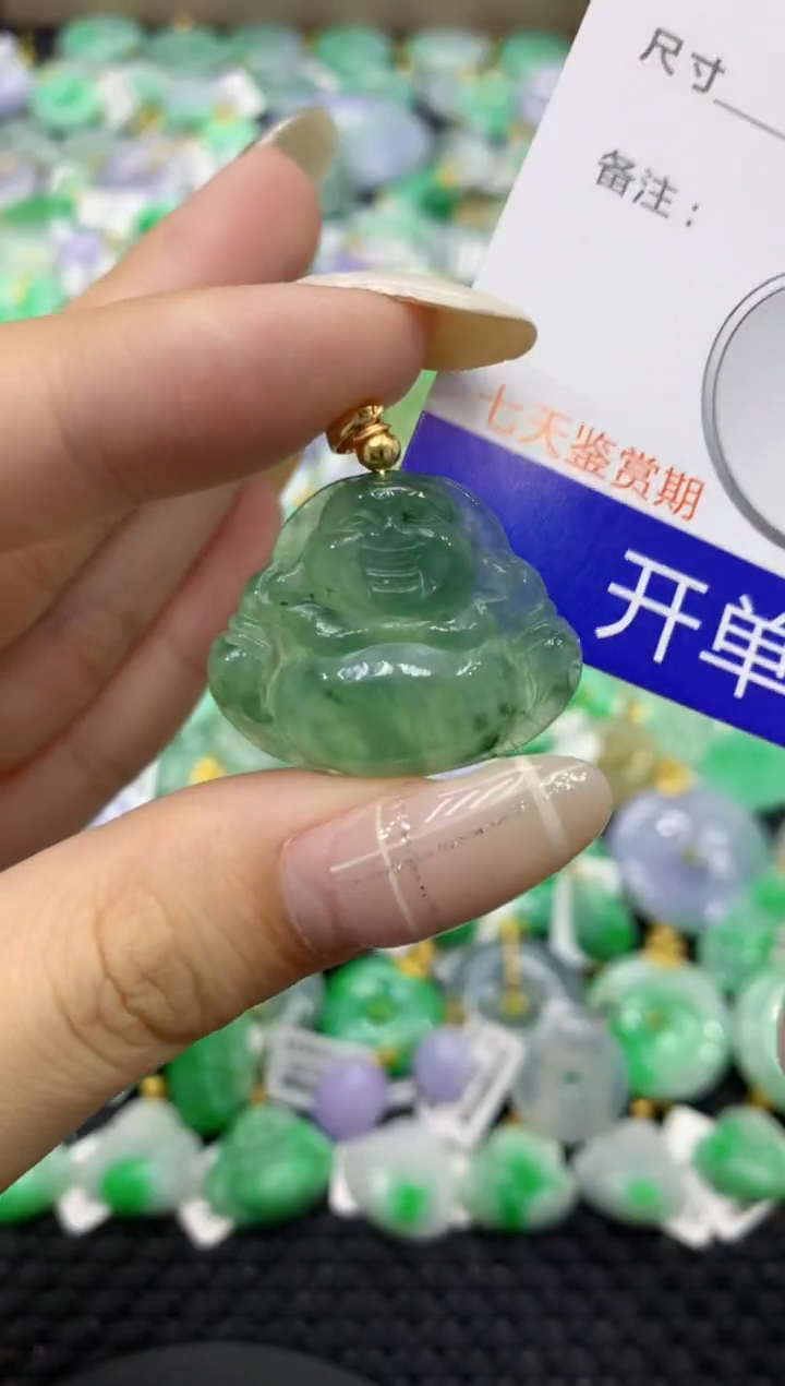 颈饰未镶嵌翡翠天然缅甸翡翠A货