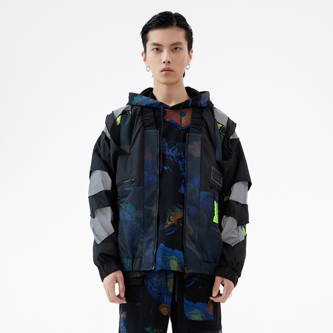 (直播）李宁LNG未来玩家系列男女同款拼接拉链运动夹克外套FFAC002