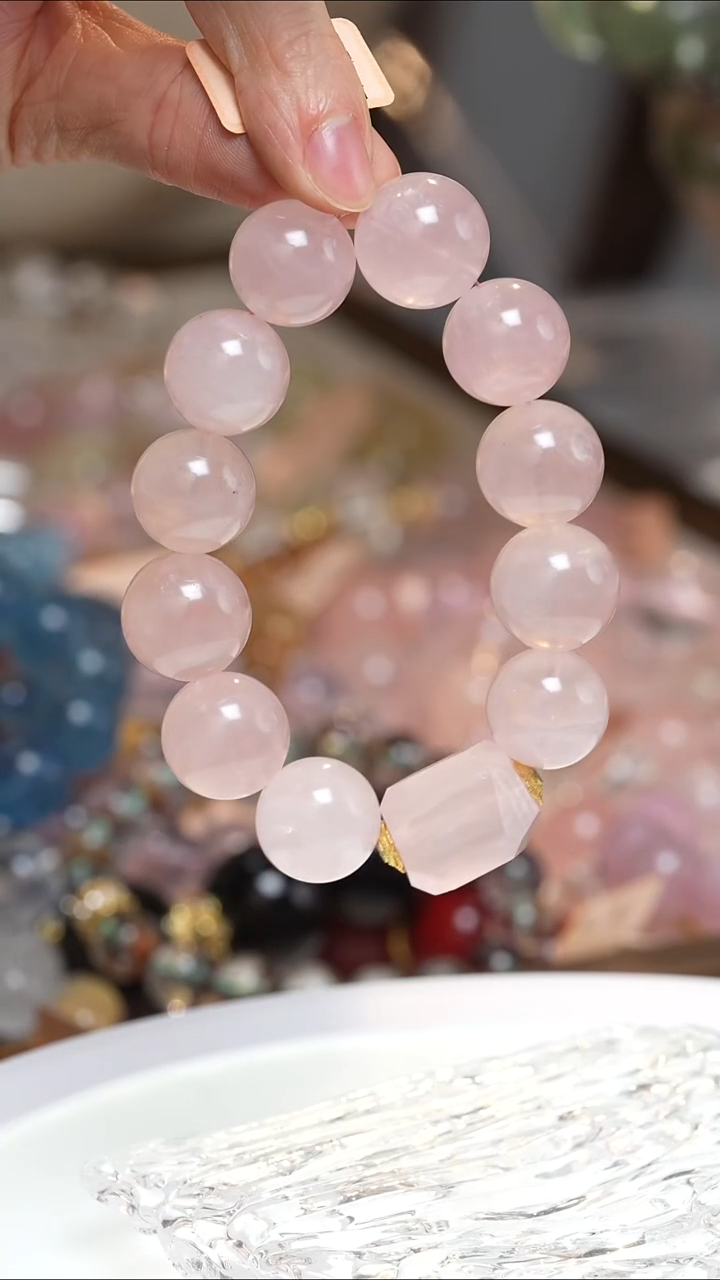 未镶嵌手串水晶粉水晶手串·MM0025NOV332L224
