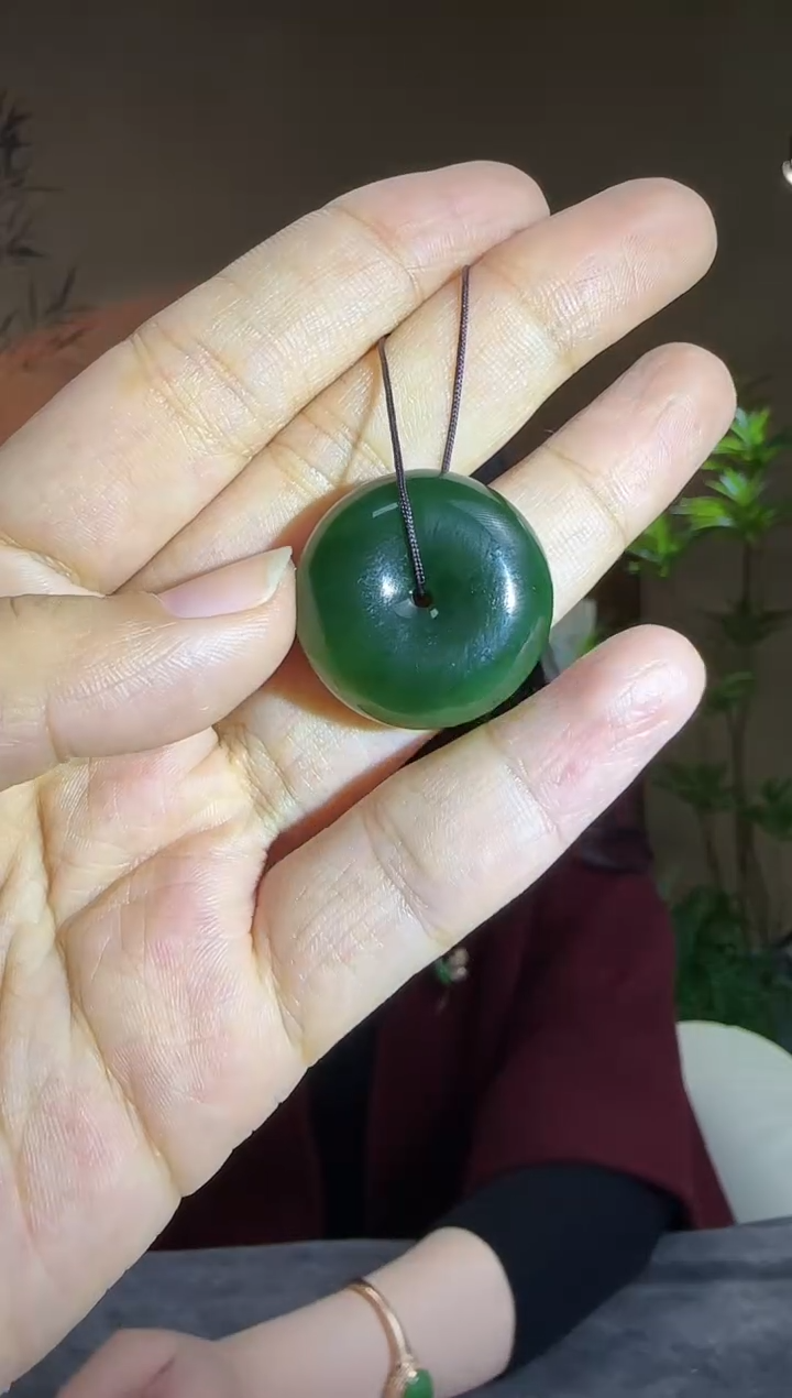 【闪购商品】和田玉吊坠未镶嵌和田玉碧玉平安扣吊坠