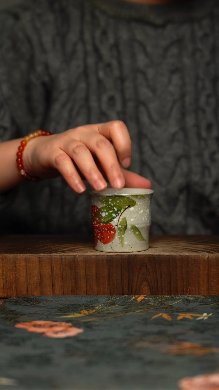 瓷片釉下彩手工手绘同款