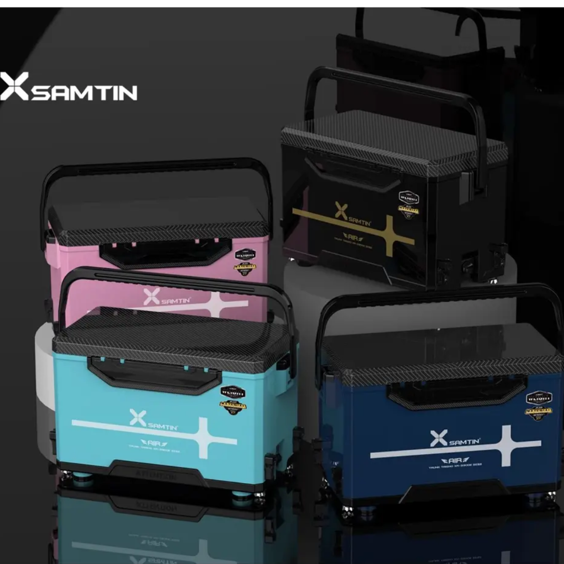 雷臣钓箱29B29E26L33L27钓箱配件新款钓鱼箱多功能超轻鱼箱台钓箱