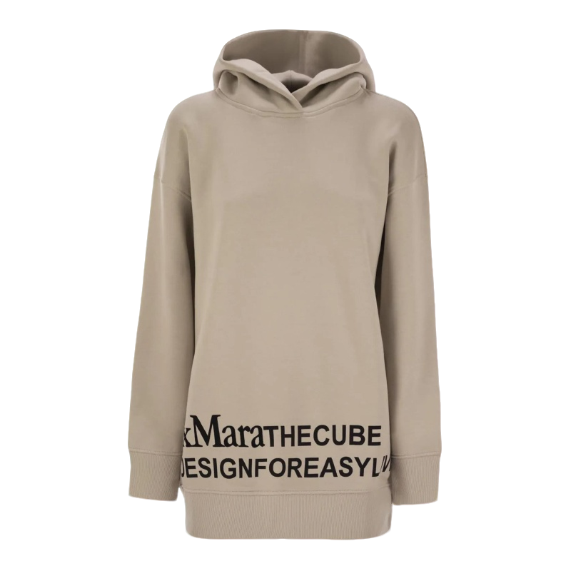全新未使用 MaxMara 字母连帽长袖宽松卫衣 ZC