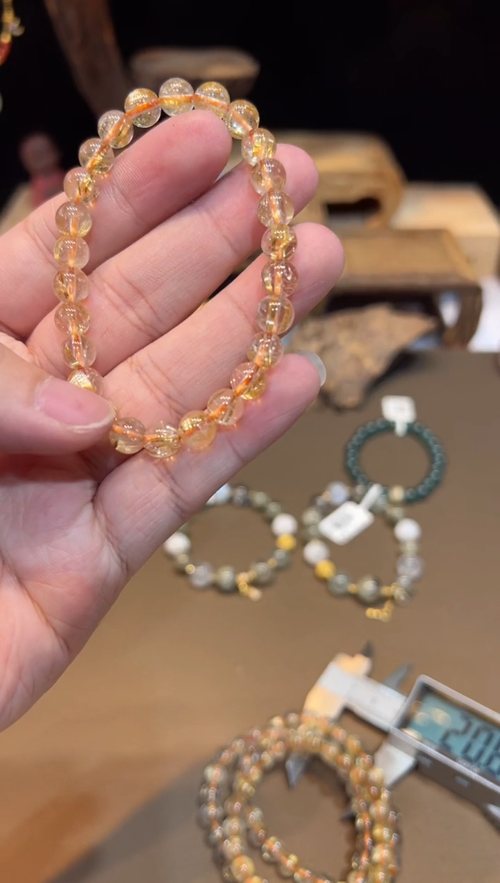 水晶手链未镶嵌多样性发一手饰@@100Y