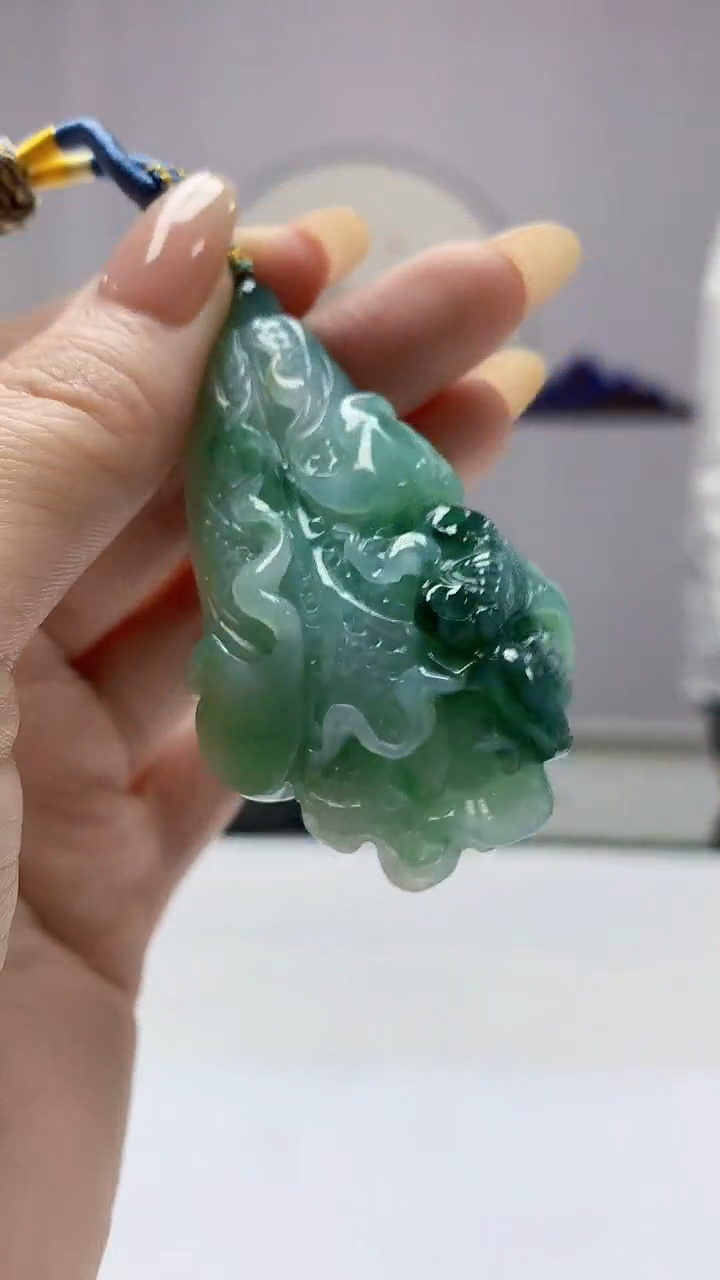 【闪购商品】定制翡翠未镶嵌5028DD-毛货挂件白菜116