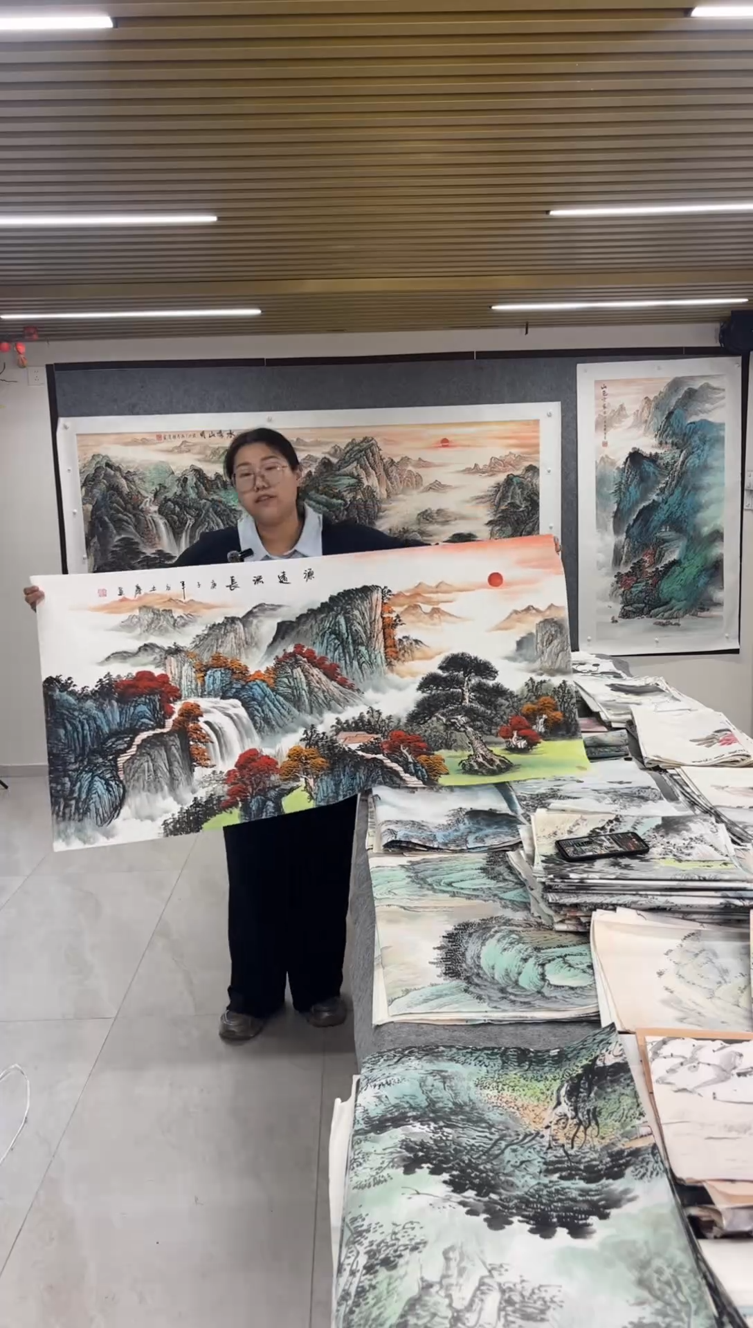 国画丹青专属福利-四尺整张源远流长带证书