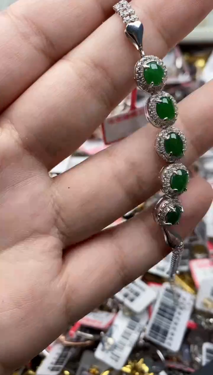 【闪购商品】翡翠戒指银S925镶嵌55555---1