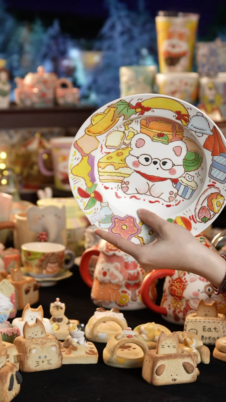其他陶景德镇釉下彩手绘设计师款陶瓷