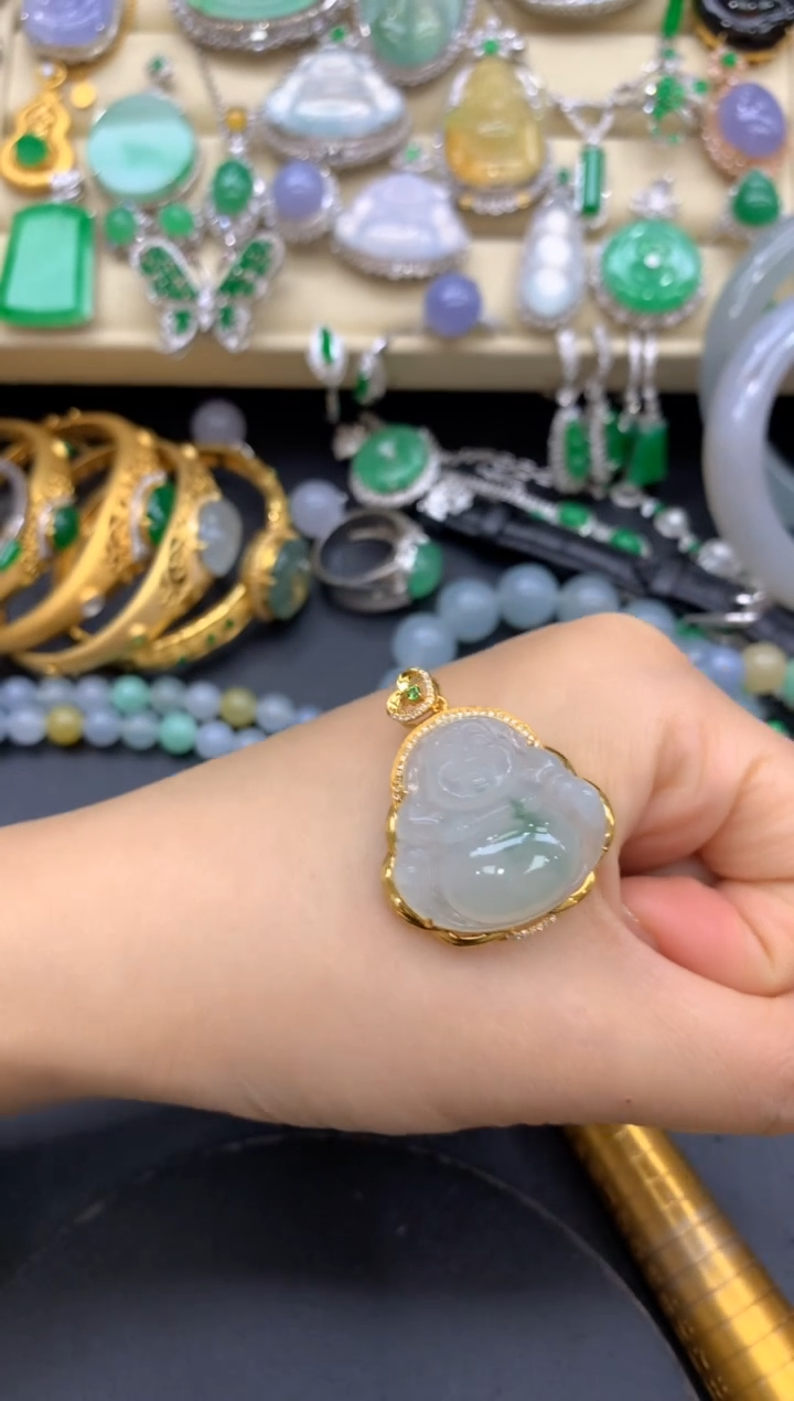 【闪购商品】翡翠颈饰18K金镶嵌272-中国好珍宝