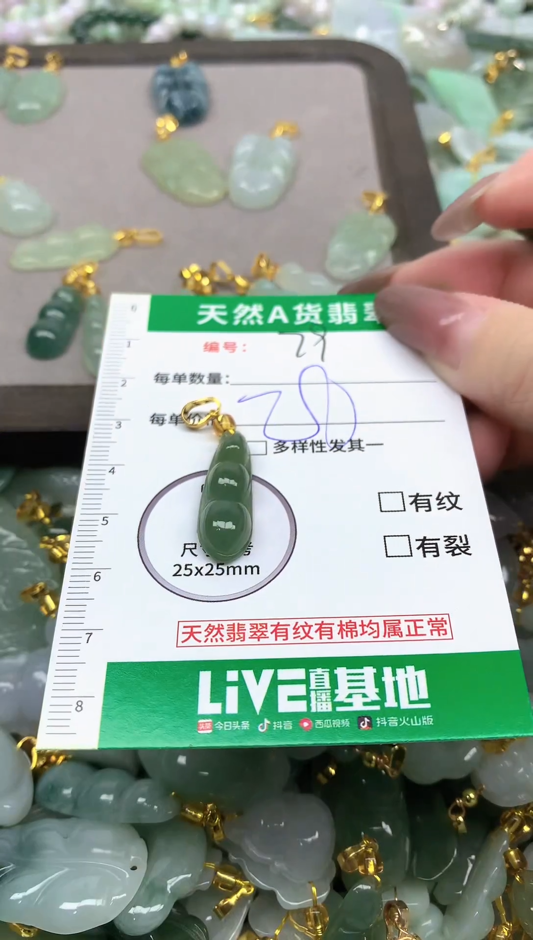 颈饰未镶嵌翡翠未镶嵌a货翡翠-79