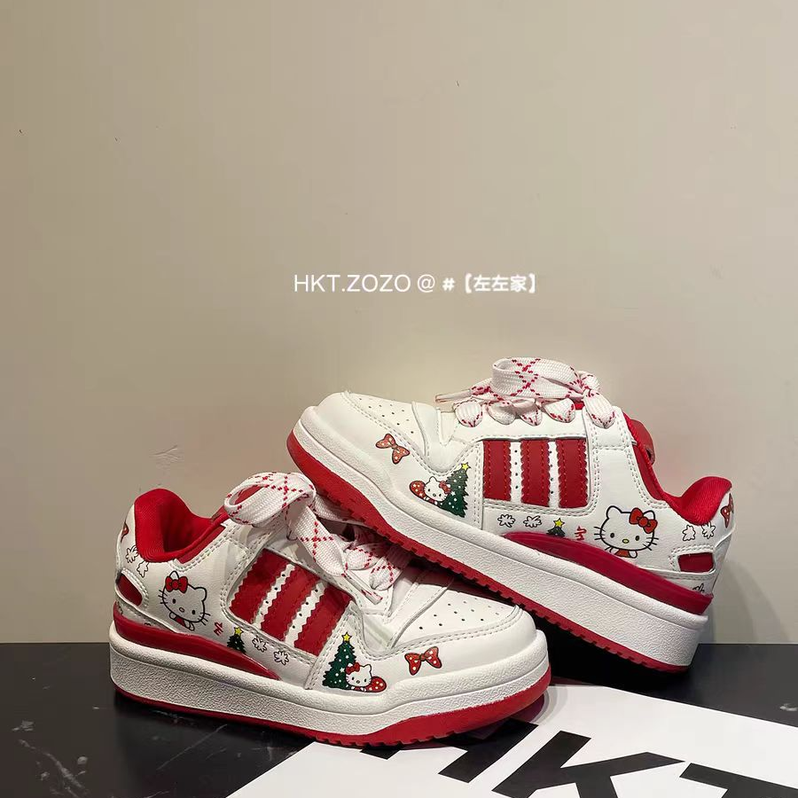 左左家中大童秋冬加绒卡通亲子板鞋女童免系带可爱时髦百搭运动鞋