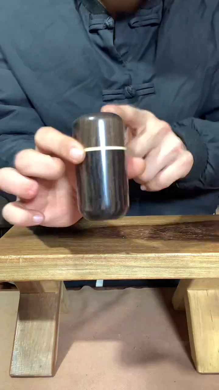 东非黑黄檀（紫光檀）中号收纳罐