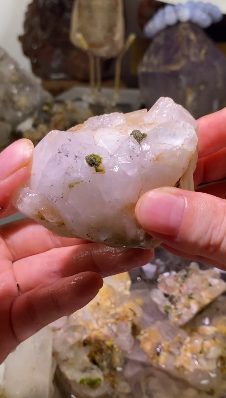 未镶嵌珠宝半成品水晶17号176g四川超七花园水晶
